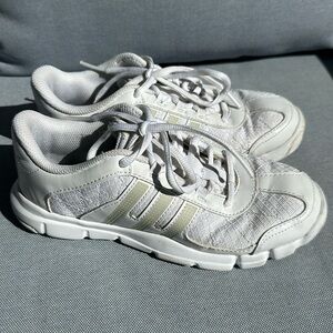 Adidas Cheer shoes White and Gray Athletic Sneakers